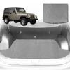 6D Diamond Car Boot Mat for Jeep Wrangler (TJ)1996-2006-Cargo Mat-Grey-Outback GT