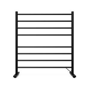  Forme 850mm Black Freestanding Heated Towel Rail