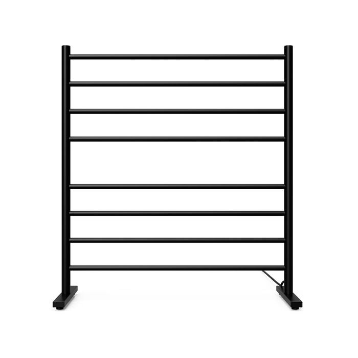  Forme 850mm Black Freestanding Heated Towel Rail