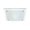 Verve 43cm White Square Glacier Oyster Light Fitting