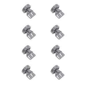 X8 Genuine Dishwasher Lower Basket Wheels Assembly (rollers) 700391set, Suits Asko