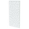 ProtectorAl 1695 x 900 x 20mm White Aluminium Composite Large Leaf Framed Decorative Screen Panel