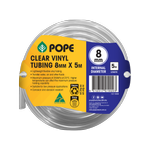Pope 8mm x 5m Clear Vinyl Tubing