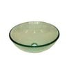 Quoss 42cm Transparent Glass Basin Vanity Bowl