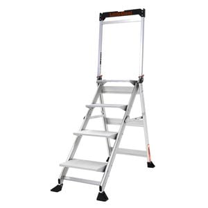 Little Giant Jumbo Step 4 Step Ladder With Handrail