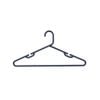 Practa Black Heavy Duty Plastic Tube Clothes Hangers - 15 Pack