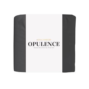 Royal Comfort Opulence Washed Microfibre Sheet Set Ultra Soft Bedding Charcoal King Single