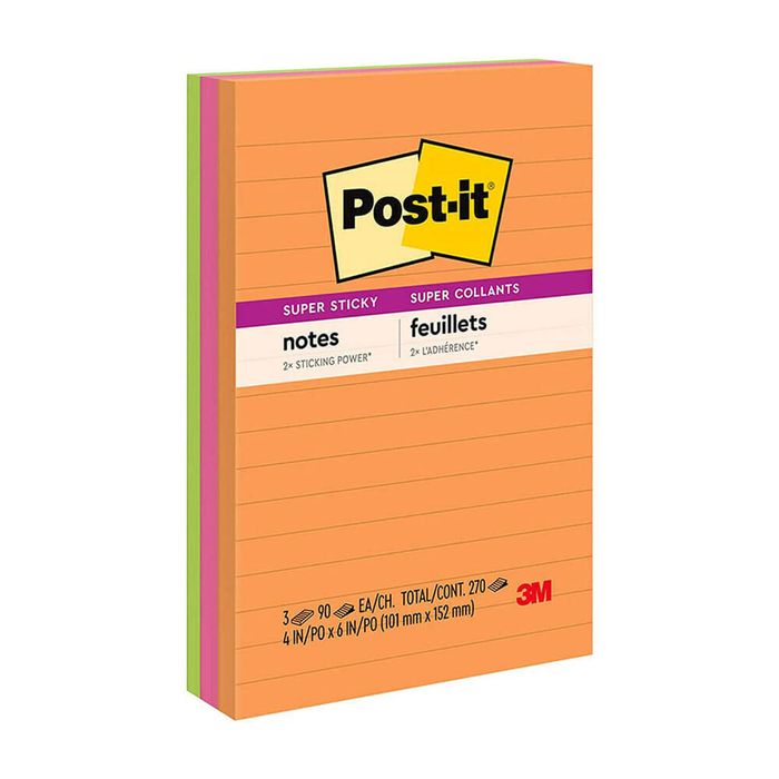 Post-it Notes 98x149mm Assorted (3pk) (Rio de Janeiro)