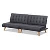 ALFORDSON 2x Sofa Bed Single Seater Grey