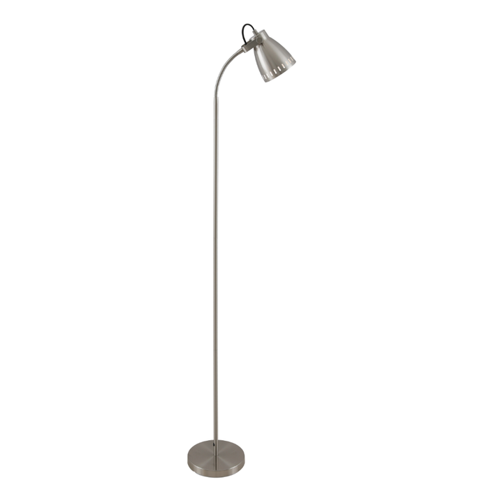 Telbix Nova Contemporary Standing Floor Lamp Light Metal Nickel