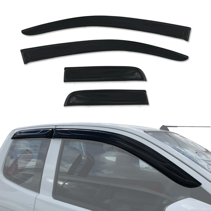 AUSGO Luxury Weather Shields for ISUZU D-MAX DMAX Extra Cab 2012-2020 Weathershields Window Visors Wind Deflectors
