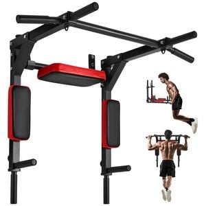 VEVOR Multifunctional Pull Up Bar Black Wall Mounted for Training Equipment Fitness