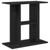 vidaXL Aquarium Stand Black Oak 60x30x60 cm Composite Wood fish tank cabinet