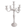 Ssh Collection Christine 60cm Tall 5 Candle Candelabra - White