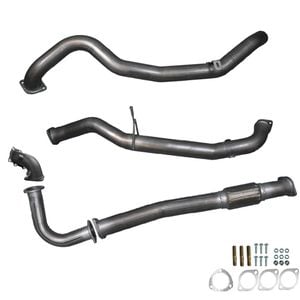 Ignite Exhausts Turbo Back For Nissan Gu Patrol 4.2l Coil Spring Ute 3" Dump Pipe & Pipe Only Raw Aluminised Steel