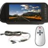 Elinz 7" Clip on Rearview Mirror Monitor Only 12V 24V for Reversing Camera Car Caravan