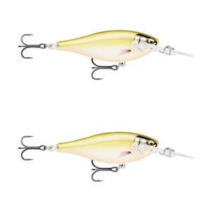 2x Rapala 5.5cm Shad Rap Elite (Floating) Fishing Lures - Gilded Haymaker