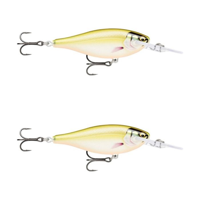 2x Rapala 5.5cm Shad Rap Elite (Floating) Fishing Lures - Gilded Haymaker