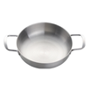 Anygleam Silver Stainless Steel Stock Pot Small Single Layer Hotpot Without Lid for Soup Noodles Cooking Kitchen