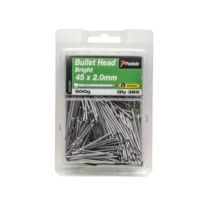 Paslode 45 x 2.0mm 500g Bright Steel Bullet Head Nails - 385 Pack