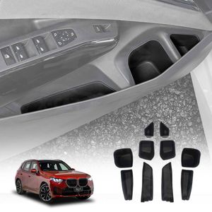 Car Door Side Storage Box Tray For Bmw X3 G45 Series 2024-onwards Organizer Accessories Front And Rear Row Set