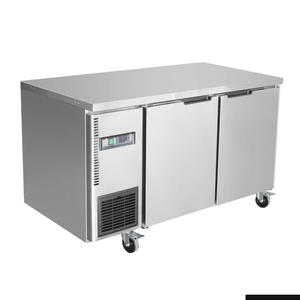 Thermaster Stainless Steel Double Door Workbench Fridge  - Under Bench Fridges (tl1200tn)