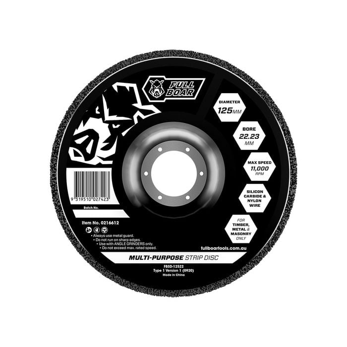Full Boar 125mm Multi Purpose Strip Disc