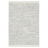 Loopsie-230cm X 160cm-evanston Blue And Ivory Wool Flatweave Rug