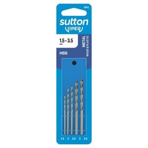Sutton Tools Viper 5 Piece Metric Jobber Drill Bit Refill Set