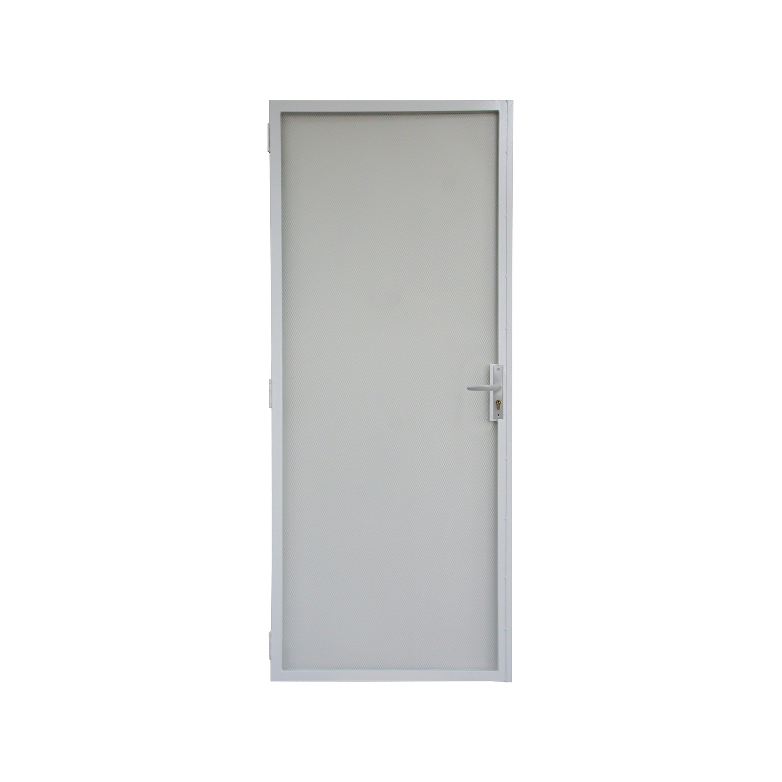 2032 x 813mm Barrier Door Steel Frame Metric Contemporary White