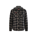 Hard Yakka Size L Black Quilted Flannel Hooded Shacket