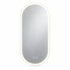 P&P Silver White LED Backlit Anti Fog Bathroom Mirror 50x100cm with Touch Sensor and Dimming