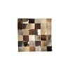Multi-Purpose Animal Hide Big Square Patch Brown with Woollen Fleece Reverse