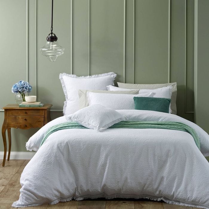 Bianca Amalfi White Quilt Cover Set King