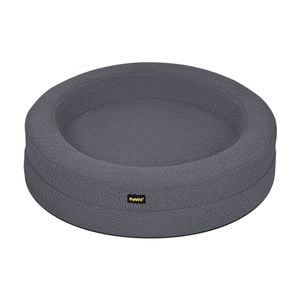 PaWz XL Size Memory Foam Donut Dog Bed - Dark Grey