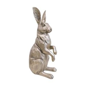 LVD Polyresin Sculpture Hare Figure Ornament Home/Office Decor GLD 36cm Tall