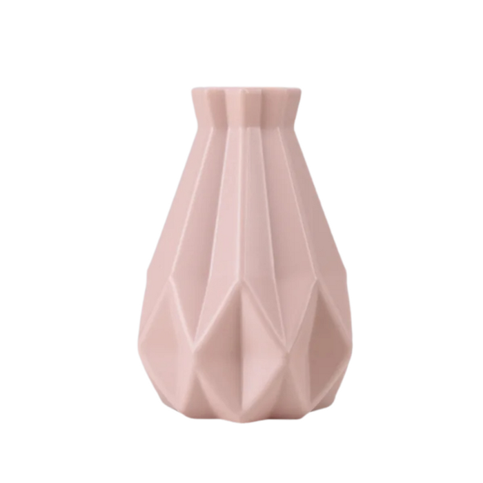 ANYDECO Flower Vase Pink Medium Geometric Style Nordic Pot Home Decor