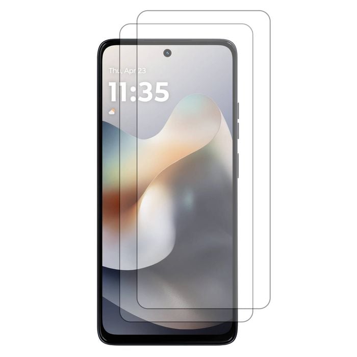 2 Pack MEZON Motorola Moto G56 5G Clear Tempered Glass Screen Protectors