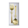 2pc LVD Handcrafted Coastal Starfish Metal Salad Server/Utensil Set 27cm Gold