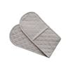 Herringbone Double Mitts - Charcoal