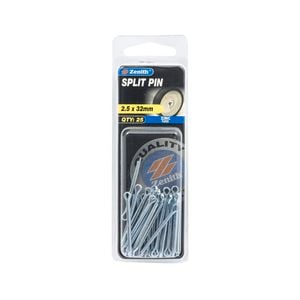 Zenith 2.5 x 32mm Zinc Plated Split Pin - 25 Pack