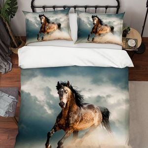 3D Horse Quilt Cover Set Bedding Set Pillowcases 05