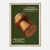 Galrie Léon Chandon Vintage Champagne Poster - Elegant French Art Print for Home Decor, Wood Frame, A1 60 x 84cm (23 x 33inch)