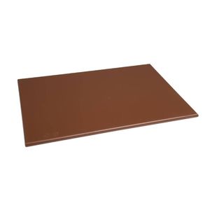 Hygiplas High Density Chopping Board Brown 450x300x12mm Professional Kitchen Food Prep