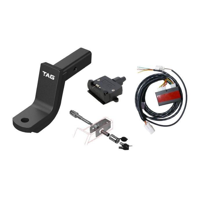 Tag Tow Ball Mount Kit And Direct Fit Wiring Harness For Toyota Landcruiser 200 Series (08/2007 - 12/2021)