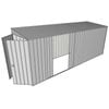 Build-a-Shed 1.5 x 5.2 x 2m Double Sliding Side Door Skillion Shed - Zinc