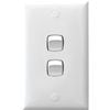 HPM 10A 2 Gang Wall Switch