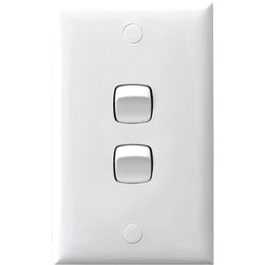 HPM 10A 2 Gang Wall Switch
