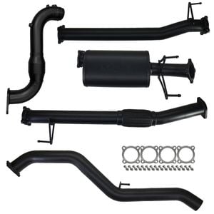 Ignite Exhausts Turbo Back For Mazda Bt50 B30b 3" Cat & Muffler Black Stainless Steel