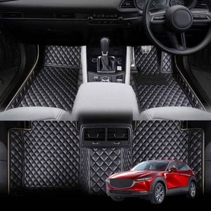 Mazda CX-30 CX30 2019-Onwards Premium Custom Made PU Leather Car Mat Floor Carpet Complete Set
